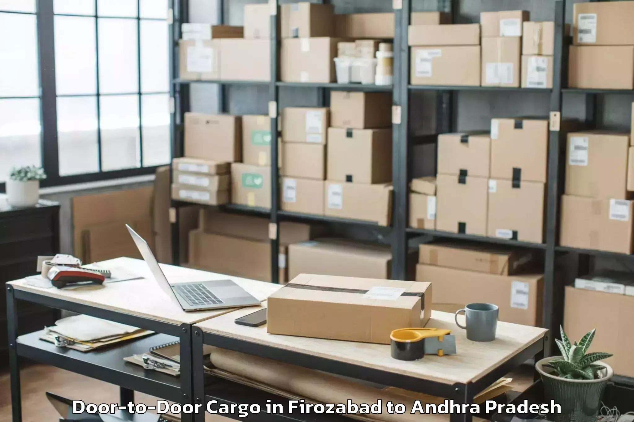 Book Firozabad to Tallapudi Door To Door Cargo Online